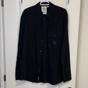 Cheap Monday Black Long-Sleeve Button Shirt